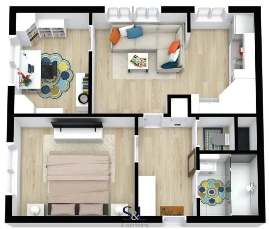 Pronájem bytu 3+kk, Liberec, Letná, 60 m2