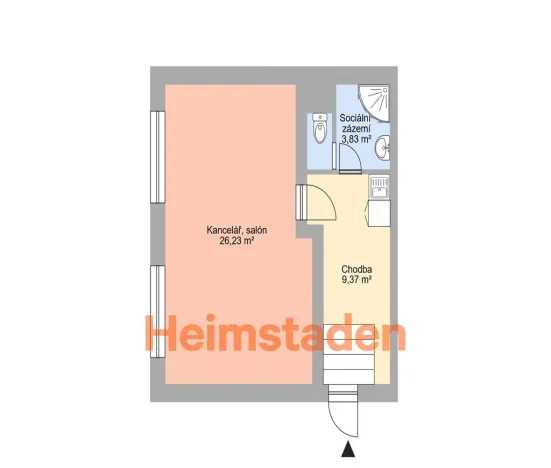 Pronájem obchodního prostoru, Havířov - Město, Dělnická, 41 m2