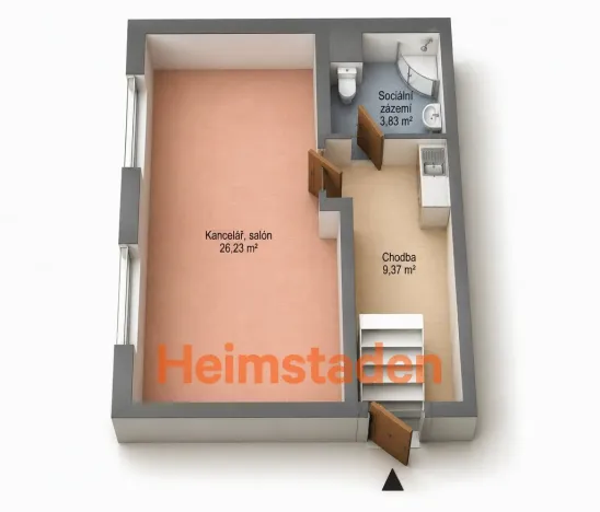 Pronájem obchodního prostoru, Havířov - Město, Dělnická, 41 m2