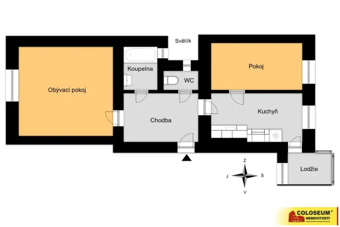 Prodej bytu 2+1, Brno, Výstavní, 62 m2