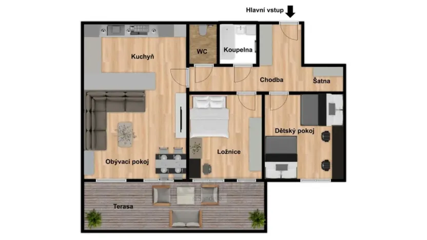 Prodej bytu 3+kk, Včelná, Pod Tratí, 136 m2