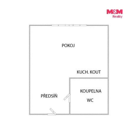 Pronájem bytu 1+kk, Sokolov, Marie Majerové, 20 m2