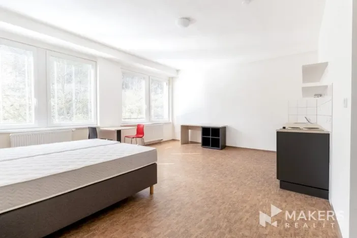 Pronájem bytu 1+kk, Praha - Smíchov, Křížová, 35 m2