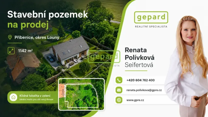 Prodej pozemku pro bydlení, Lubenec - Přibenice, 1142 m2