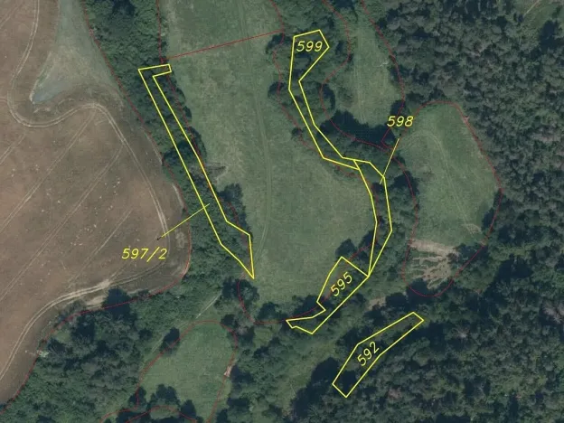 Prodej pozemku, Křečovice - Nahoruby, 3382 m2