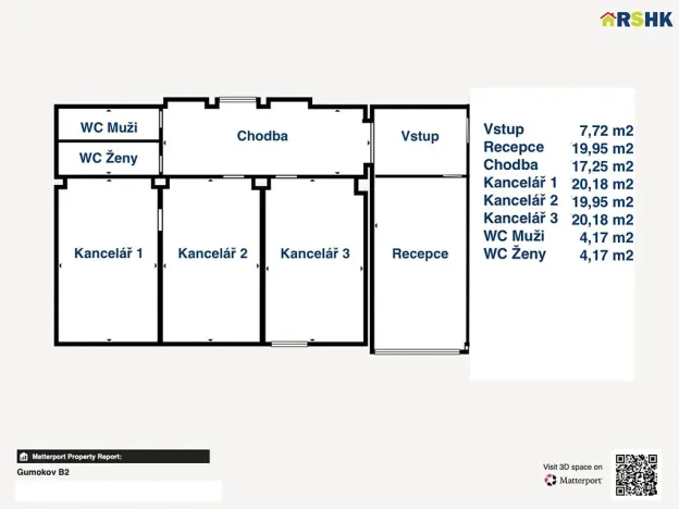 Pronájem kanceláře, Hradec Králové, Akademika Bedrny, 110 m2