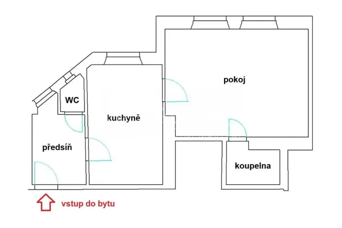 Pronájem bytu 1+1, Praha - Vršovice, Minská, 42 m2