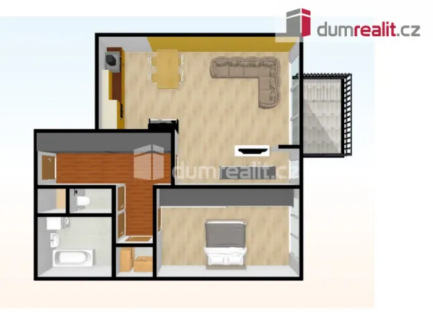 Pronájem bytu 2+kk, Praha - Žižkov, Jeseniova, 84 m2