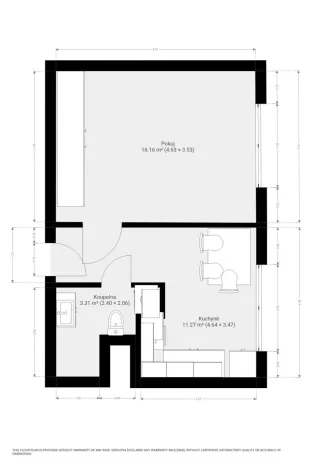 Pronájem bytu 1+1, Brno, Jasanová, 34 m2