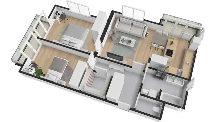 Pronájem bytu 3+kk, Praha - Chodov, Drahňovická, 91 m2