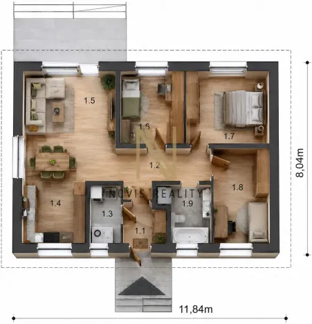 Prodej rodinného domu, Pařezov, 73 m2