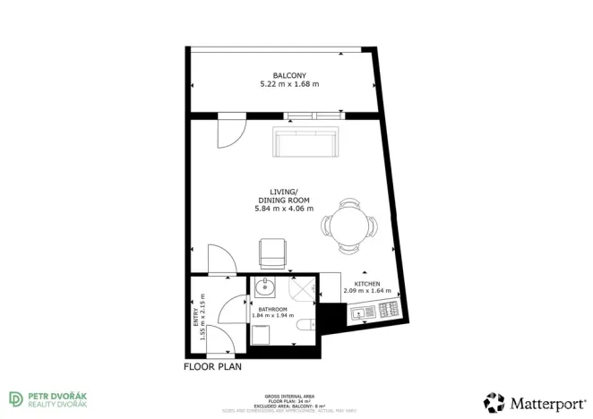 Prodej bytu 1+kk, Praha - Hloubětín, Nademlejnská, 38 m2