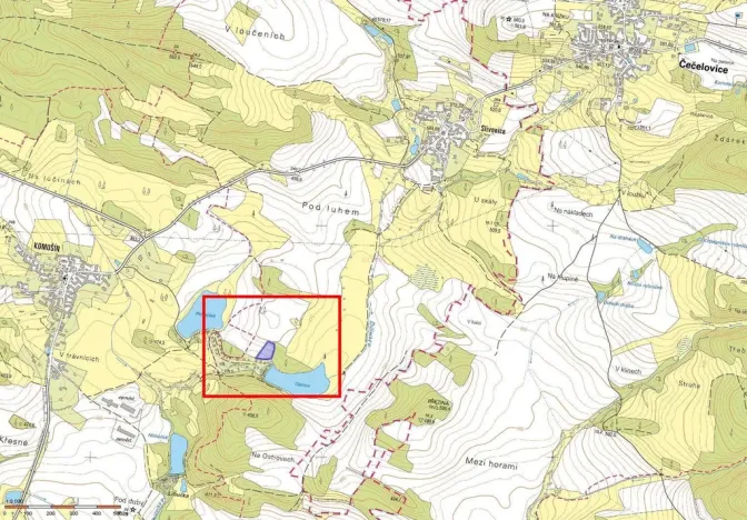 Prodej zahrady, Velký Bor - Slivonice, 3741 m2