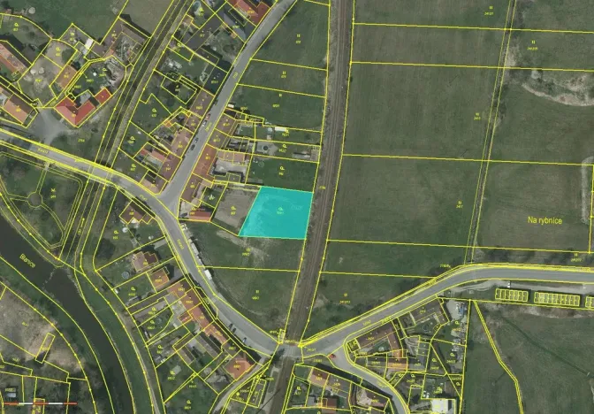Prodej zahrady, Protivín, Žižkova, 1355 m2