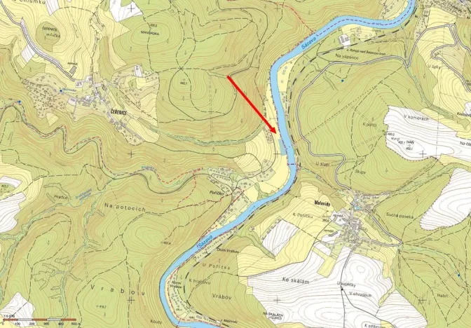 Prodej louky, Sázava - Čeřenice, 3578 m2