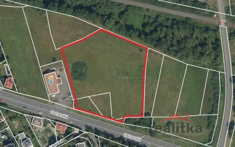 Prodej komerčního pozemku, Opava - Komárov, Ostravská, 11000 m2