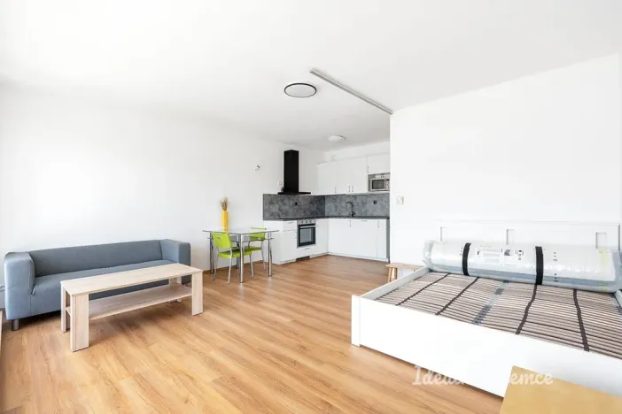 Pronájem bytu 1+kk, Praha - Vysočany, Na Harfě, 43 m2