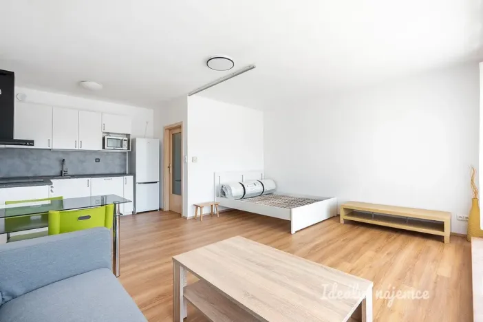 Pronájem bytu 1+kk, Praha - Vysočany, Na Harfě, 43 m2