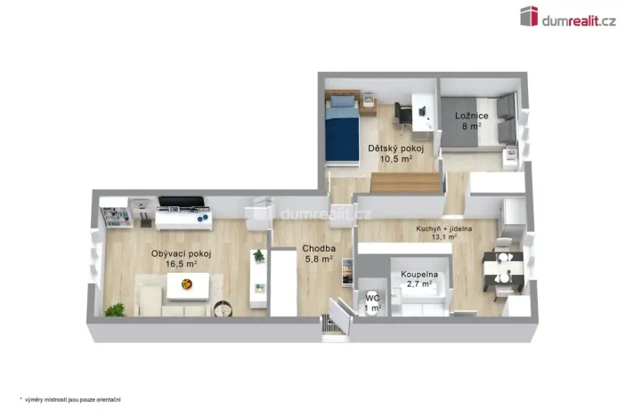 Prodej bytu 2+1, Karlovy Vary - Dvory, Chebská, 62 m2