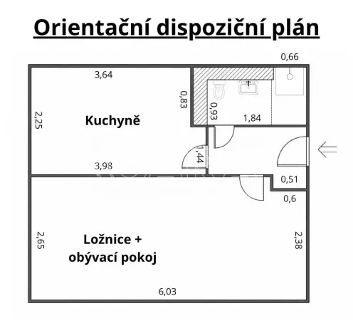 Prodej bytu 1+1, Praha - Hloubětín, Šestajovická, 30 m2
