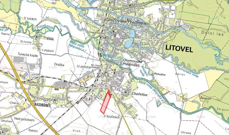 Prodej podílu pozemku pro bydlení, Litovel, 12496 m2