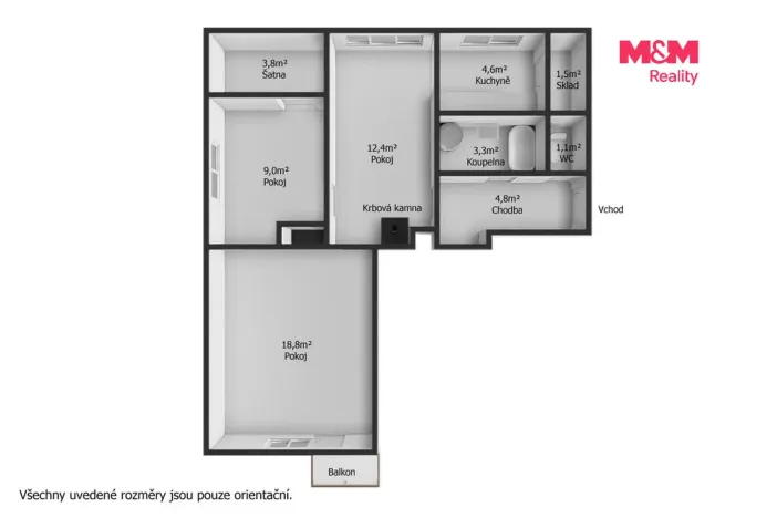 Prodej bytu 3+1, Horšovský Týn - Tasnovice, 71 m2