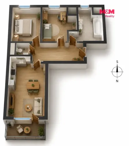 Prodej bytu 3+kk, Praha - Hostivař, Arnošta Staňka, 68 m2