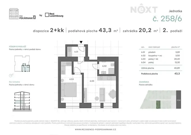 Prodej bytu 2+kk, Praha - Vysočany, Pod pekárnami, 43 m2