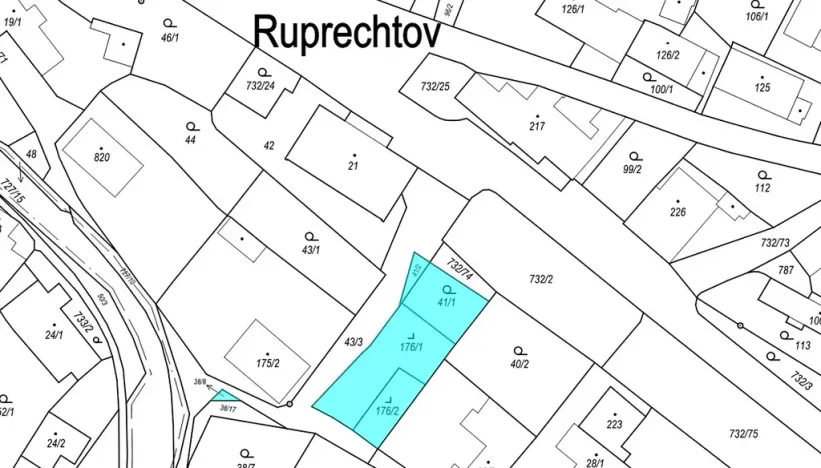 Dražba pozemku pro bydlení, Ruprechtov, 536 m2