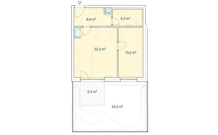 Pronájem bytu 2+kk, Brno, 50 m2