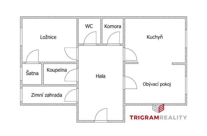 Pronájem bytu 2+1, Hradec Králové, Eliščino nábřeží, 80 m2