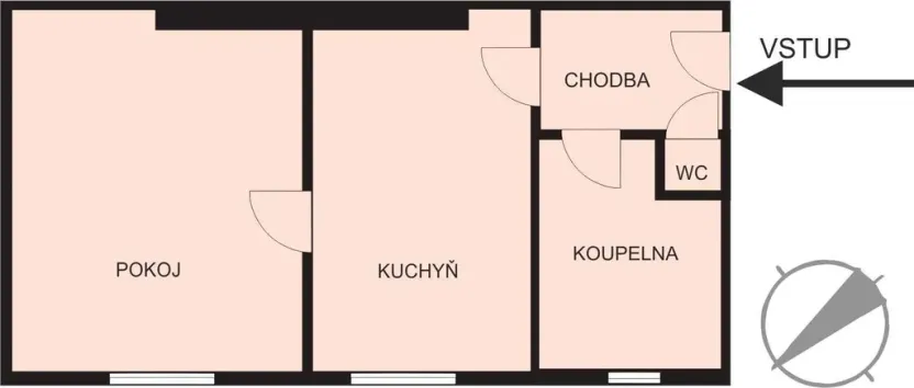 Prodej bytu 2+kk, Mladé Buky, 43 m2