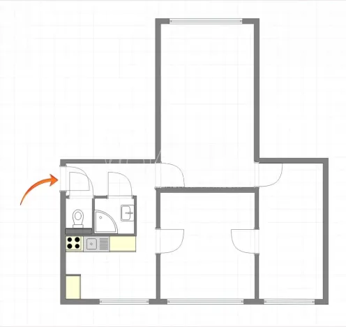 Prodej bytu 3+1, Praha - Strašnice, Černokostelecká, 63 m2
