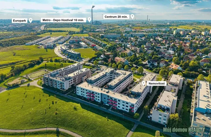 Pronájem bytu 1+kk, Praha - Hostavice, U Hostavického potoka, 32 m2