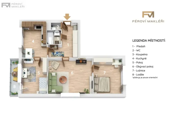 Prodej bytu 3+1, Ostrava, Výškovická, 72 m2