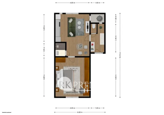 Pronájem bytu 2+kk, Teplice, Litoměřická, 46 m2