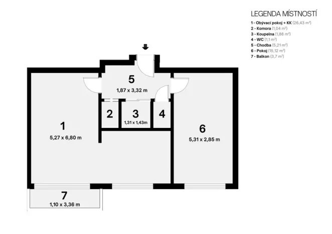 Prodej bytu 3+1, Ostrava - Hrabůvka, Cholevova, 75 m2