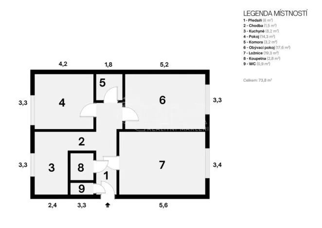 Prodej bytu 3+1, Ostrava - Hrabůvka, Cholevova, 75 m2
