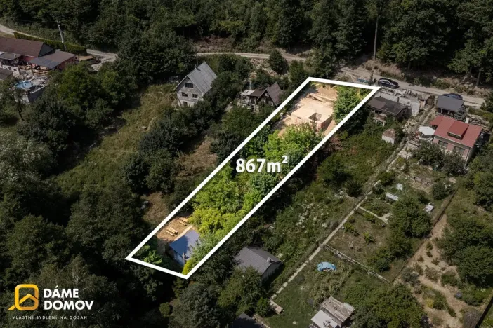 Prodej zahrady, Zlín - Příluky, Štákovy Paseky, 803 m2