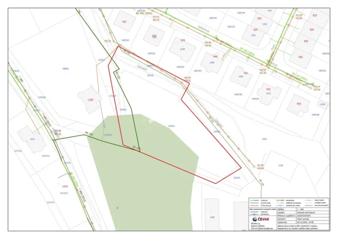 Prodej pozemku pro bydlení, Hluboká nad Vltavou, Zahradní, 2244 m2