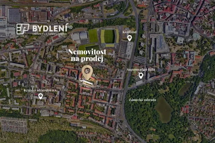 Pronájem bytu 1+kk, Teplice, Duchcovská, 19 m2