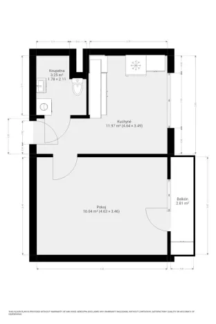 Pronájem bytu 1+1, Brno, Vavřinecká, 35 m2