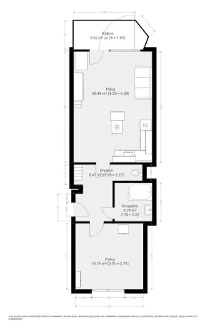Pronájem bytu 2+kk, Brno, Táborského nábřeží, 56 m2
