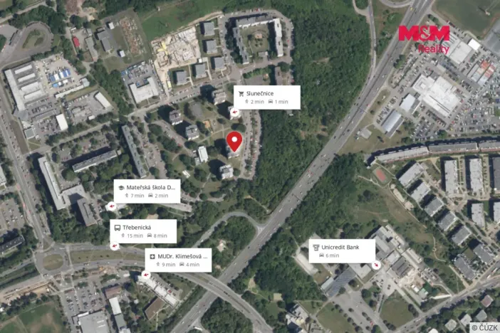 Prodej bytu 1+kk, Praha - Střížkov, Černého, 26 m2