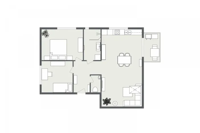 Pronájem bytu 3+kk, Bravantice, 86 m2