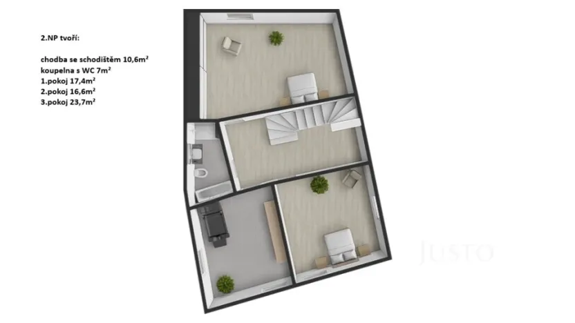 Prodej bytu 4+kk, Býkev, 128 m2