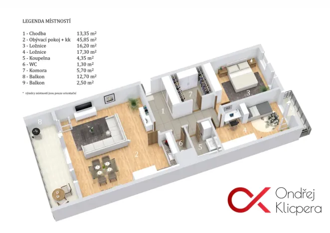 Pronájem bytu 3+kk, Říčany, Na Fialce, 103 m2
