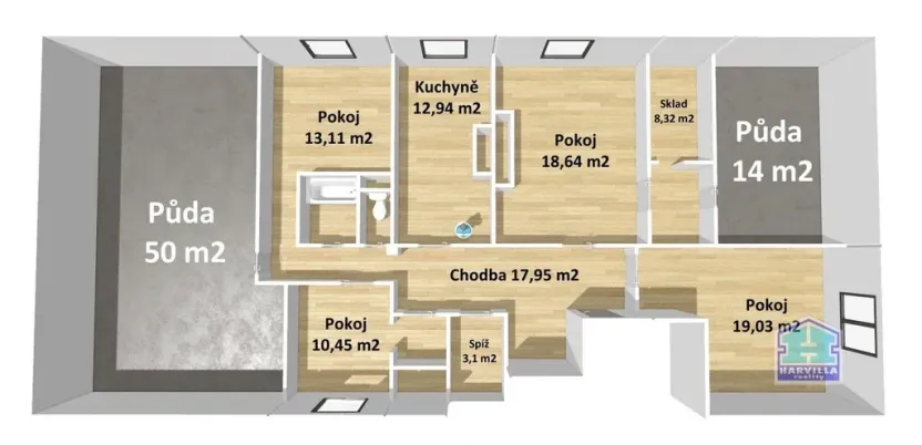 Prodej bytu 4+1, Stříbro, Plzeňská, 107 m2