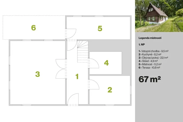 Prodej chalupy, Zlatá Olešnice, 112 m2