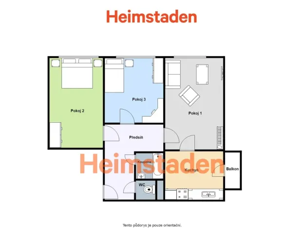 Pronájem bytu 3+1, Frýdek-Místek - Místek, Zahradní, 60 m2
